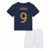 Cheap France Olivier Giroud #9 Home Football Kit Children World Cup 2022 Short Sleeve (+ pants)